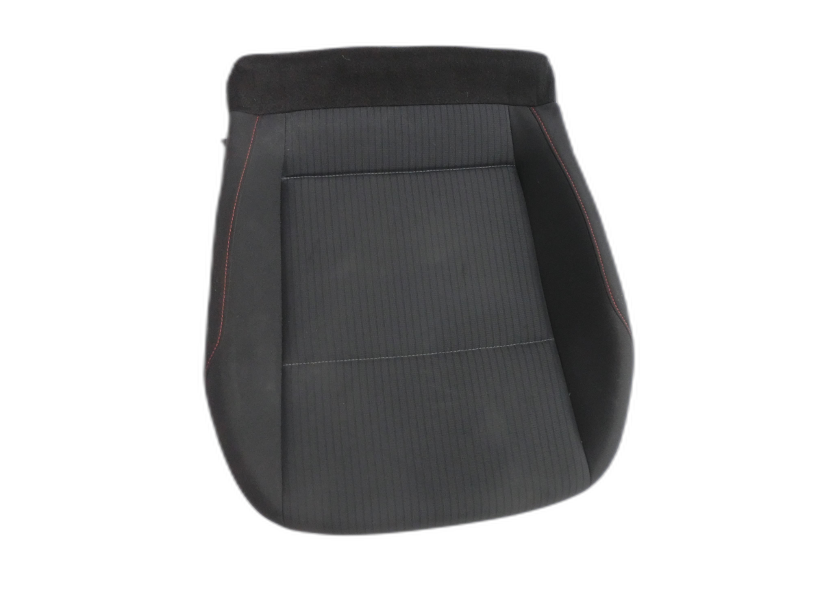 VW Golf VII 7 Variant 17-20 Kombi Sitzbezug Sitzpolster für Fahrersitz Sitz Links Vorne titanschwarz wild cherry beheizt  - Bild 1