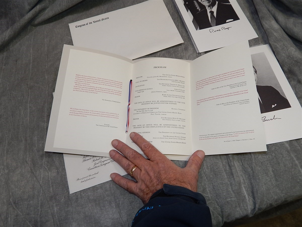 1985 Inauguration Invitation & Program Congress Section K~Wisconsin Governor?