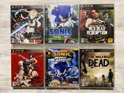 SONY PS3 No More Heroes & Sonic & Red Dead Redemption & Walking Dead from Japan