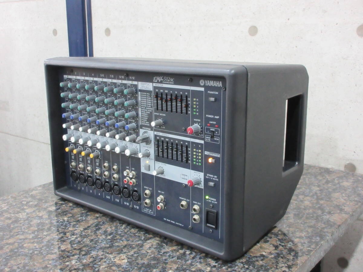 YAMAHA EMX512SC パワードミキサー Amazon | YAMAHA ボックス型パワードミキサー EMX512SC