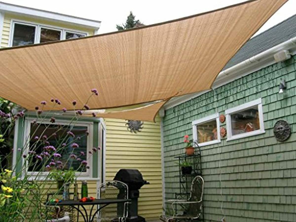 Shade&Beyond 8'x10' Sun Shade Sails Canopy UV Rectangle for Patio Deck BackYard 