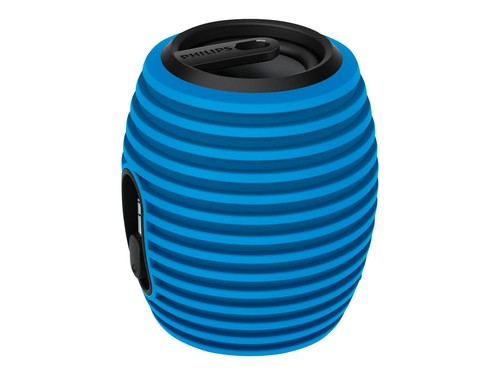 Philips Audio Bluetooth Lautsprecher S2505B Mit LED-Lichtern - Wasserdicht (IPX7), 10h Spielzeit, Mikrofon (Schwarz)