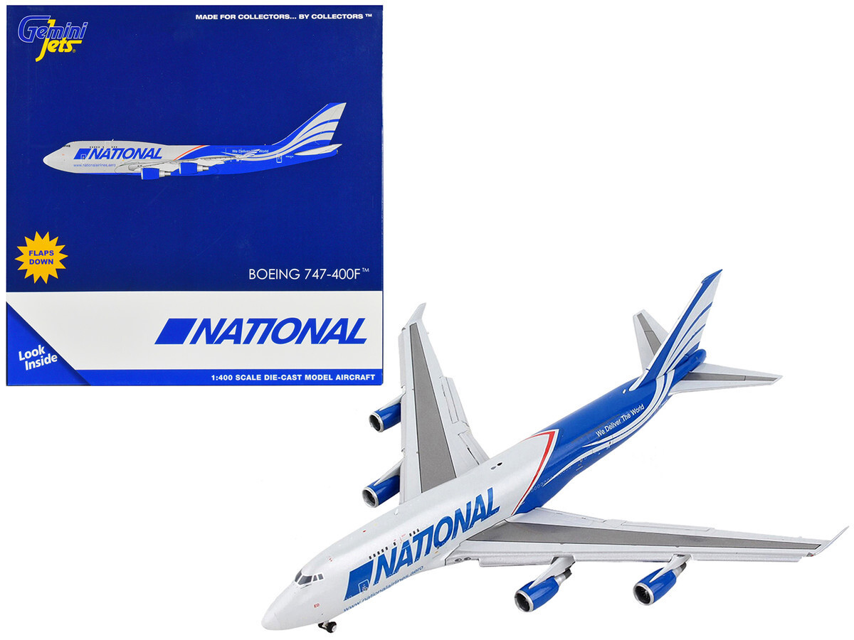 Geminijets Boeing 747-400F Aircraft W/Flaps Down National