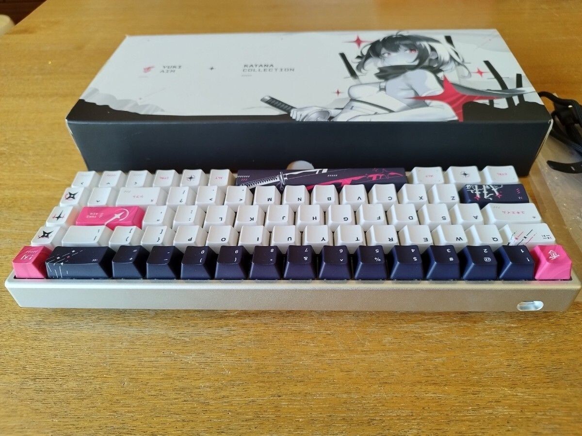 USED YUKI AIM Polar 65 KATANA Collection Keyboard AS-KB165WHUS