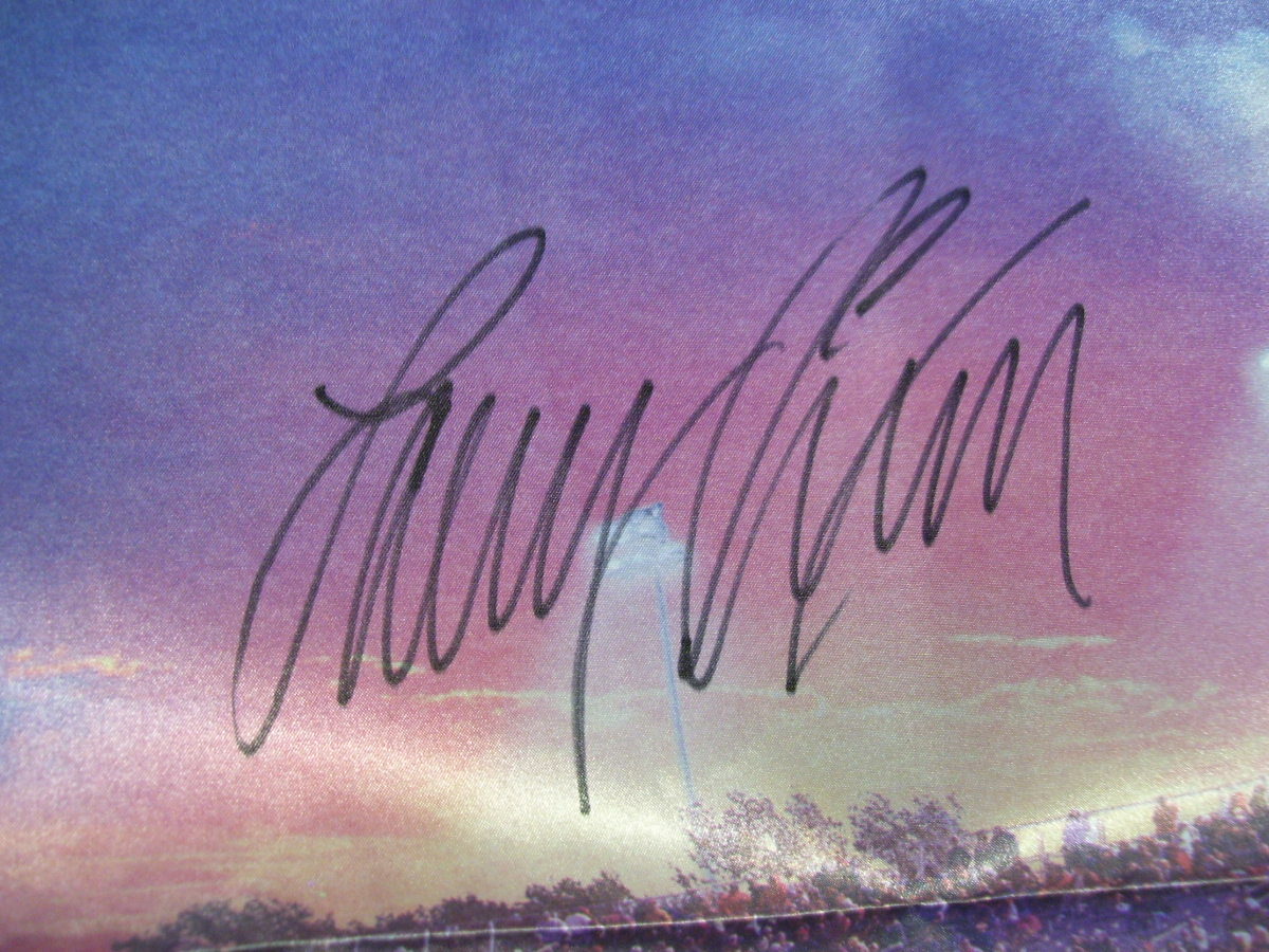 (A) 2002 NHRA Powerade Car Racing Champion Larry Dixon Autographed Poster Banner