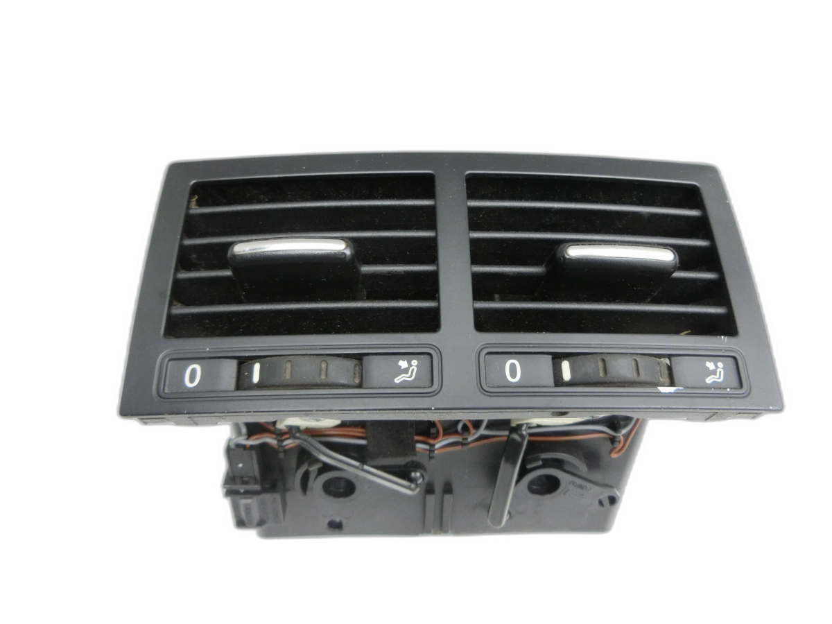 VW Touareg 7L 06-10 Luftdusche Luftdüse Ausströmmer Mitte Hinten für Mittelkonsole  - Bild 1