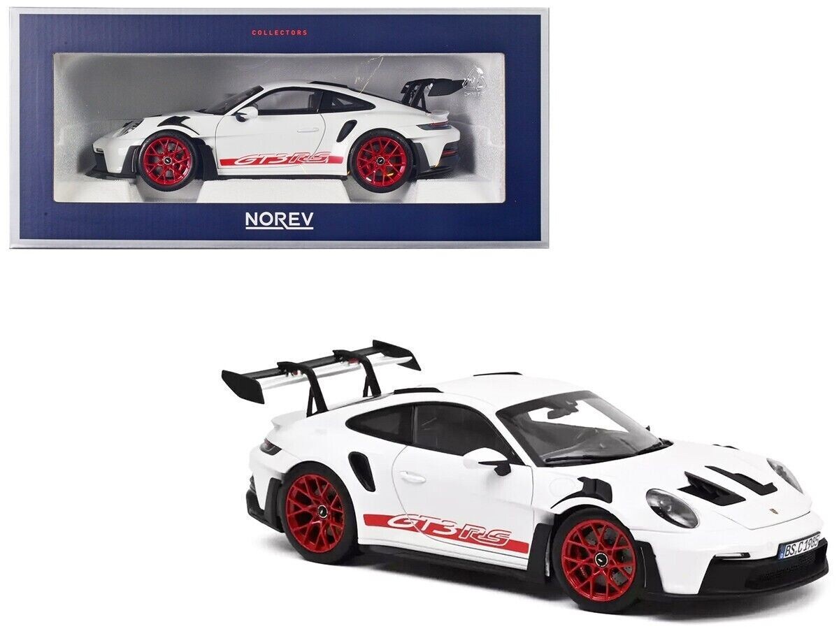 1/18 Porsche 911 (992) GT3 RS Coupe 2022 White Diecast Model