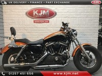 HARLEY DIVIDSON XL1200 CUSTOM LTD, 2014/14, 4780 MILES IN ORANGE & BLACK