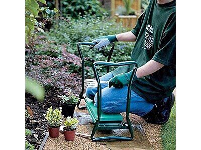 Garden Bench and Kneeler Stools Gardening W/ Side Bag Pockets Gift For Gardeners
