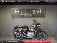2022 ROYAL ENFIELD INTERCEPTOR CHROME 650 ONE OWNER RETRO NAKED MOTORBIKE