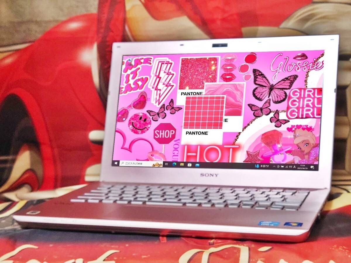 極上品！高年式 SONY VAIO！4世代Core.i3！新型Win11搭載 SONY Vaio Purple Laptop Notebook SSD 5121GB RAM 4GB CPU Core