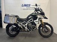 Triumph Tiger 1200 Rally Pro in Khaki Green with Triumph Panniers and 1 Owner