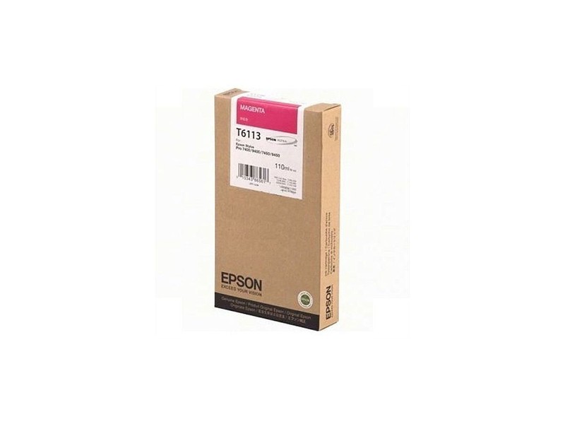 Toner Epson T6123 / C13t612300 Original Neuf Magenta 220ml Epson Stylus Pro 7400