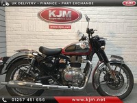 ROYAL ENFIELD CLASSIC 350 E5 IN RED AND CHROME, 2022/22, JUST 2,990 MILES.