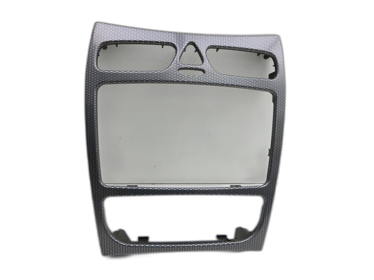 Mercedes A209 CLK200 05-09 Mittelkonsole Einbaurahmen Carbon  - Bild 1
