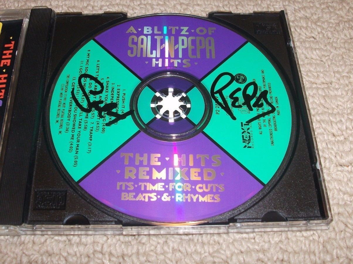A Blitz of Salt-N-Pepa Hits - The Hits Remixed by Salt-N-Pepa *SIGNED* Autograph