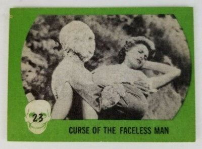 Vintage 1961 Nu Cards Horror Monster Series Card #23 Curse of the Faceless Man