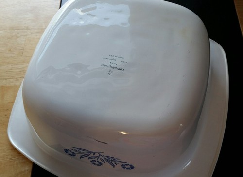 Vintage CORNING WARE P-34-B  Dutch Oven 4 Quarts BLUE CORNFLOWER (No Lid)