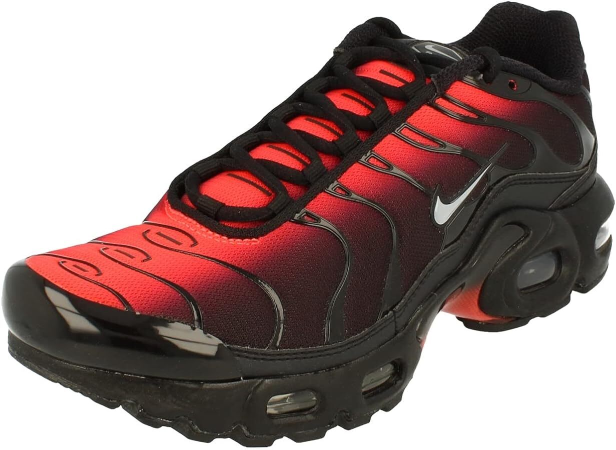 Nike Air Max Plus Black Crimson Retro Running Trainers TN Nike Air Max Plus Black Crimson Retro Running Trainers TN