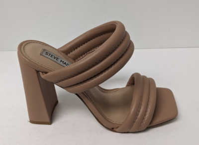 Steve Madden Tahani Heeled Sandals, Tan, Women's 8.5 M