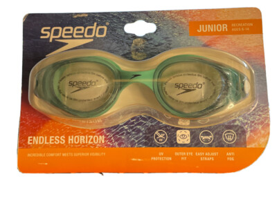 Speedo Swimming Endless Horizon Aqua Clear Goggles Ages Junior 6-14 NEW