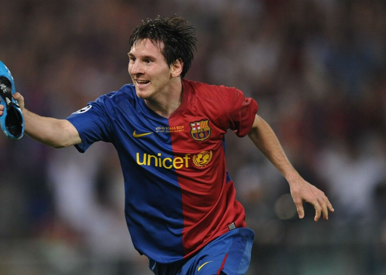 激レア 11/12 長袖UCL仕様 MESSI 10 オーセン L 黒 Messi Barcelona 2011 2012 Black Long Sleeve Jersey Shirt
