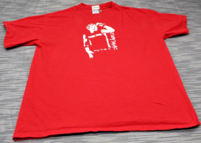 Toby Mac Portable Sounds Red Short Sleeve Pullover T Shirt Men's L