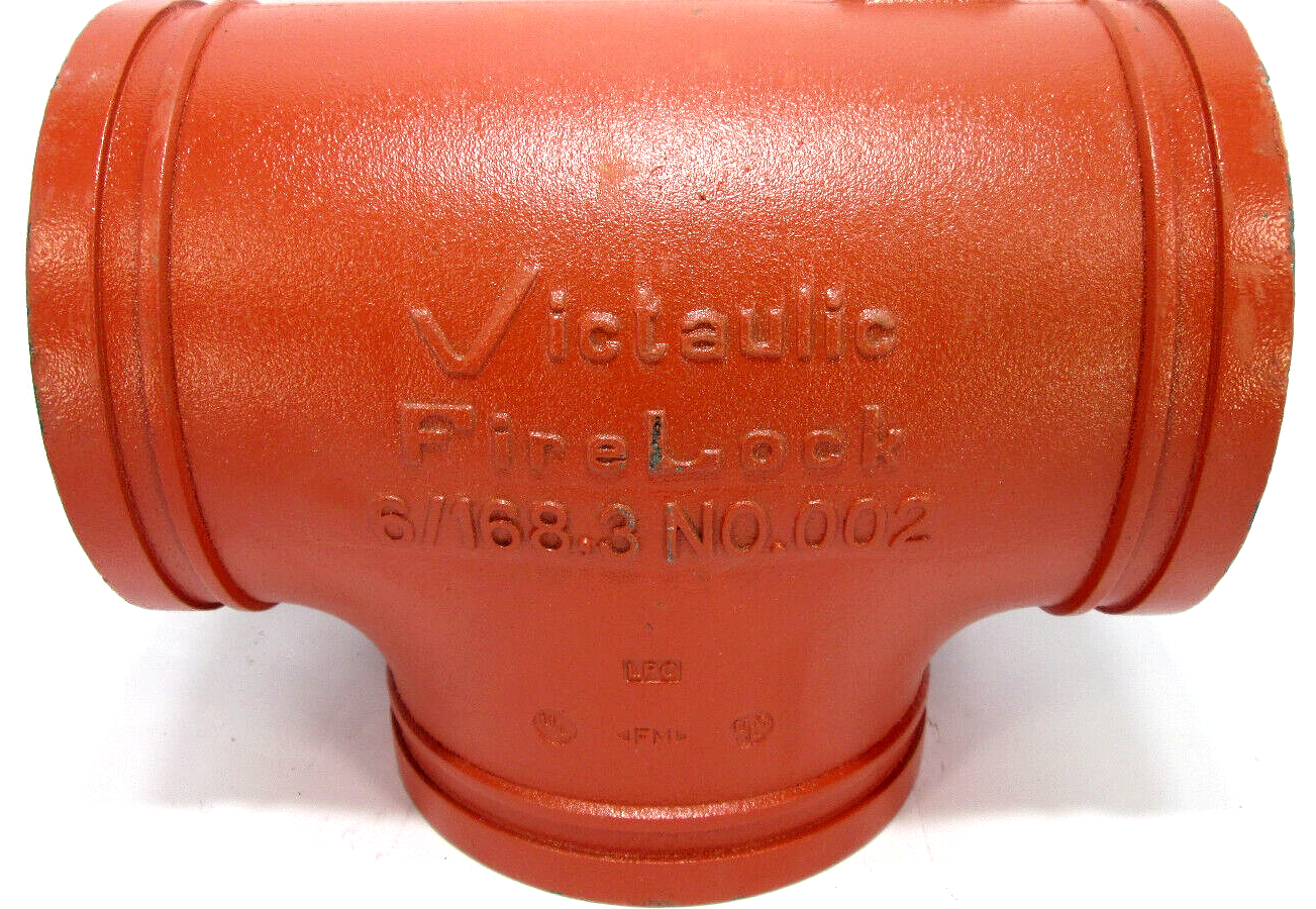 NEW* VICTAULIC 6/168.3 NO.002 FIRELOCK REDUCING TEE 6 NEW* VICTAULIC 6/168.3 NO.002 FIRELOCK REDUCING TEE 6