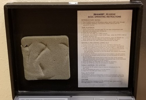 VTG Sharp Professional Series Portable Cassette Recorder RD-680AV Works Clean