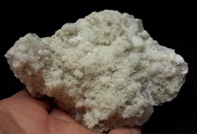 4'' CALCITE on QUARTZ from Chihuahua, Mexico FLUORESCENT 