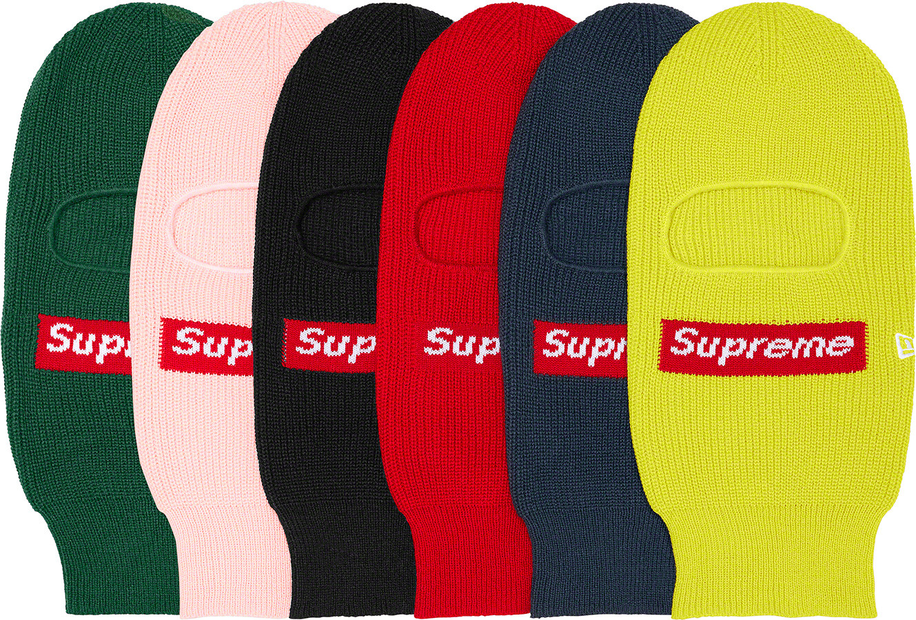 Supreme x New Era Box Logo Balaclava FW21 (FW21BN58) One Supreme x New Era Box Logo Balaclava FW21 (FW21BN58) One