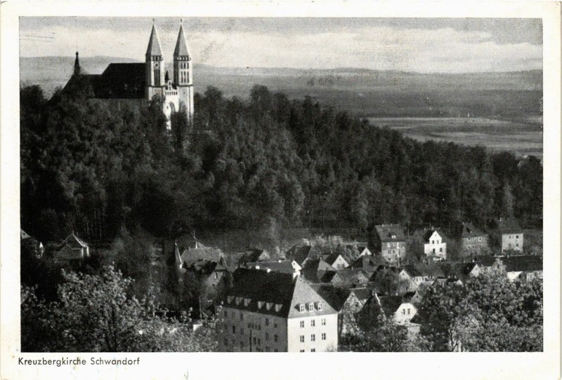 Cpa Ak Schwandorf - Kreuzbergkirche Schwandorf Germany (963137)