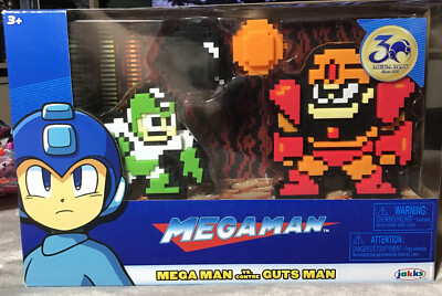 Mega Man vs Guts Man 8 Bit 2 Pack Jakks Pacific