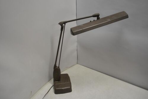 Vintage Dazor 2324 Brown Floating Industrial Drafting Lamp Vintage Dazor 2324 Brown Floating Industrial Drafting Lamp