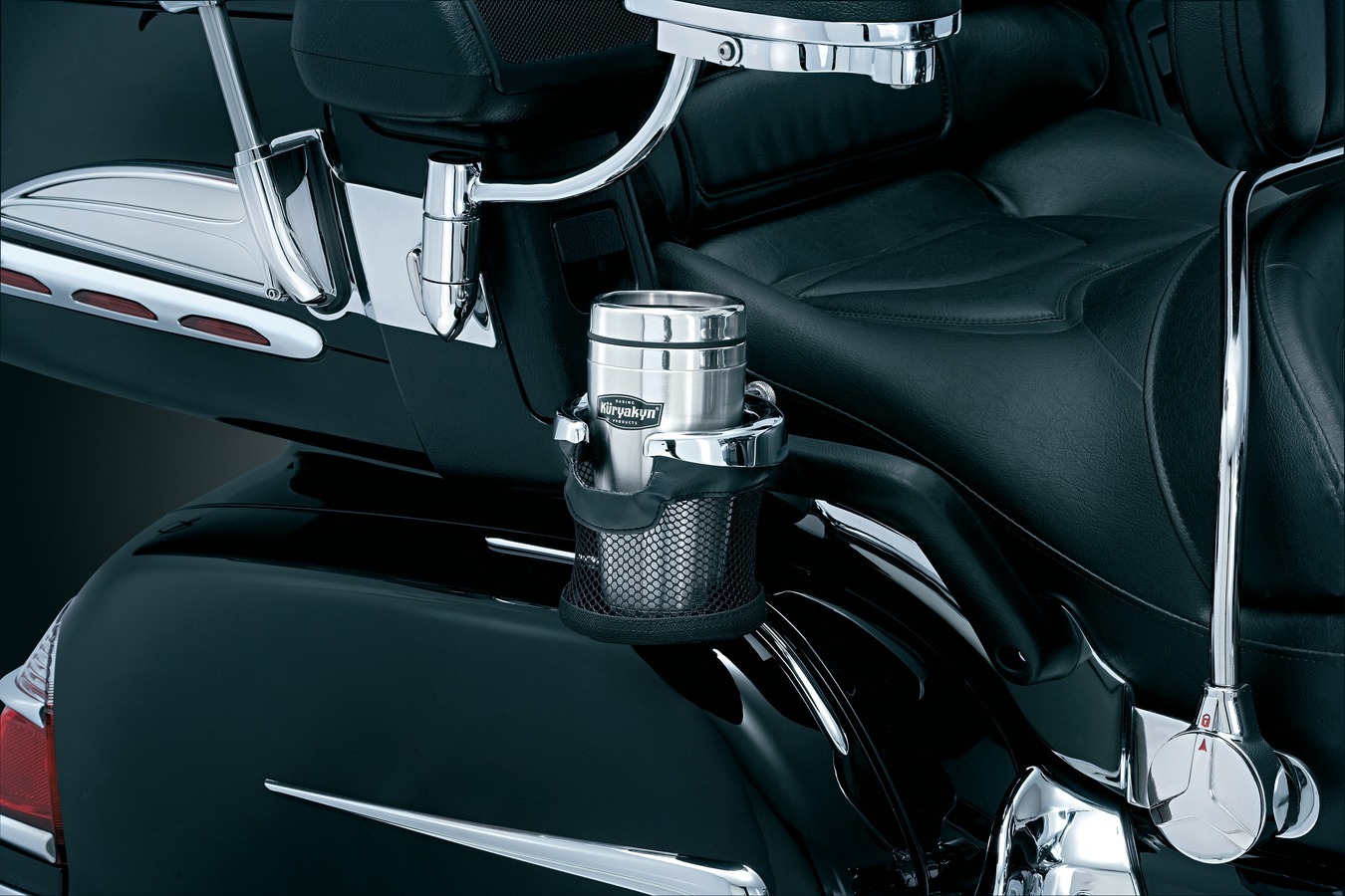 KURYAKYN DRINK CUP HOLDER REAR PASSENGER HONDA GOLDWING GL1800 GOLD