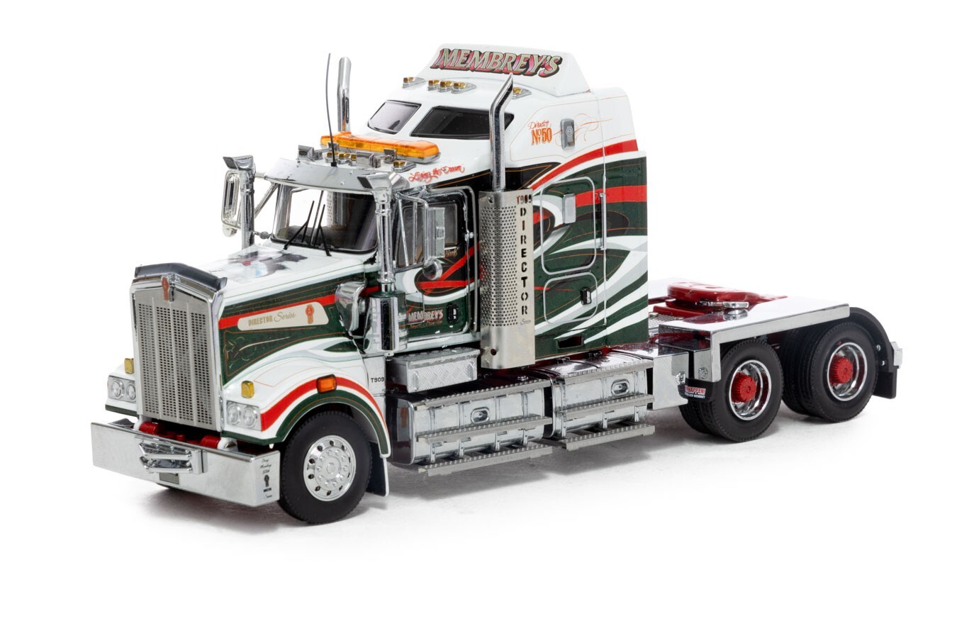 truck0929ページです Kenworth T909 Prime Mover Truck - Metallic Blue - Drake 1:50