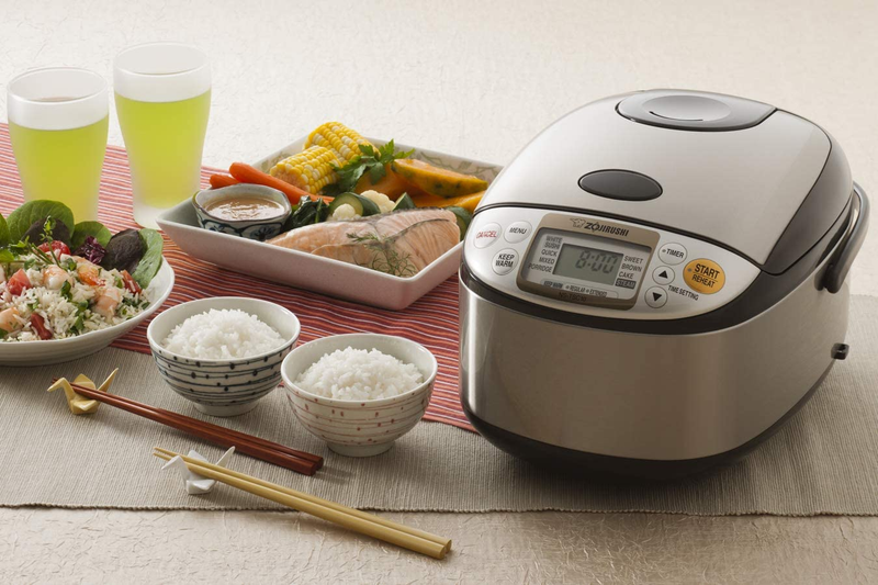 NS-TSC10 5-1/2-Cup (Uncooked) Micom Rice Cooker and Warmer, 1.0-Liter, Stainless
