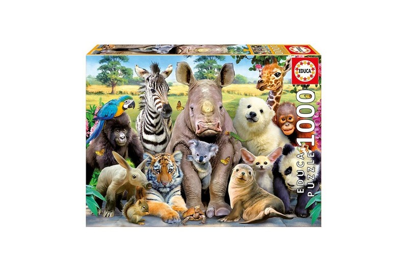 Educa Puzzle 1000 PièCes Photo De Classe 15517 Animaux