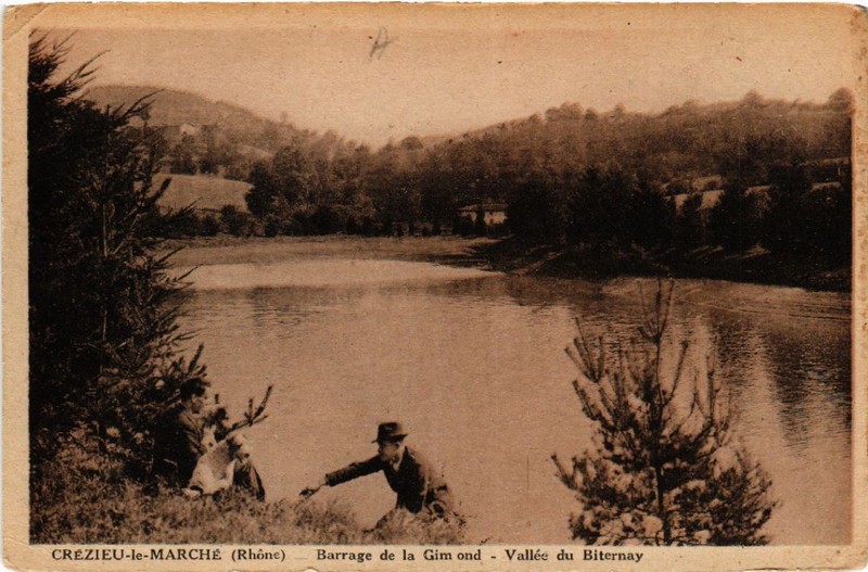 Cpa Grezieu Le MarchÃ© Barrage De La Gimond - VallÃ©E Du Biternay (462399)