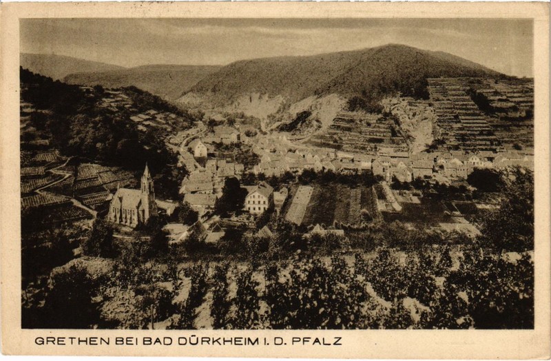 Cpa Ak Grethen Bei Bad Durkheim Germany (921402)