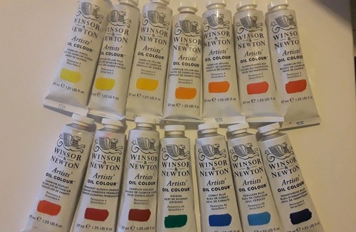 (14) WINSOR & NEWTON Artists Oil Colours -Series 4- Mixed LOT of 37ml Tubes @