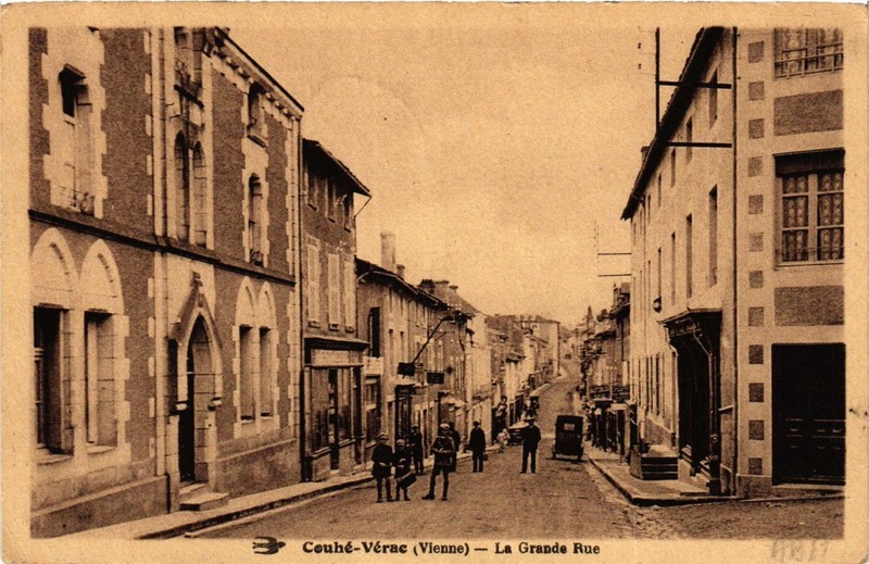 Cpa Couhe-Verac - La Grande Rue (365615)