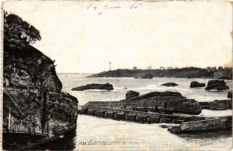 Cpa Biarritz Le Port Des Pecheurs (411794)