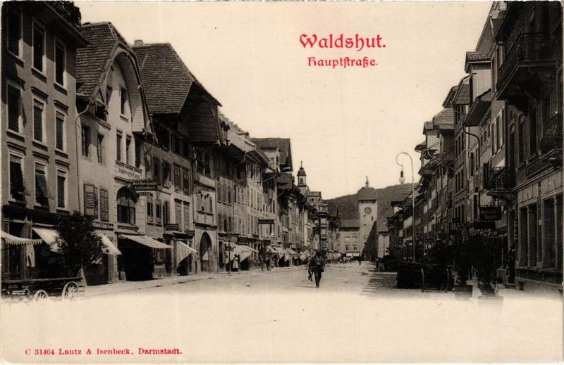 Cpa Ak Waldshut - Hauptstrasse Germany (1030081)
