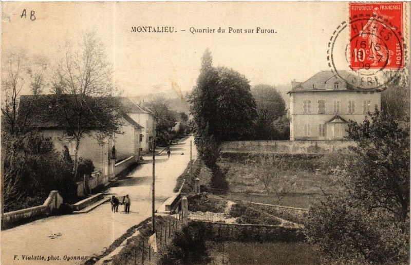 Cpa Montalieu - Quartier-Du-Pont Sur Furon (583663)