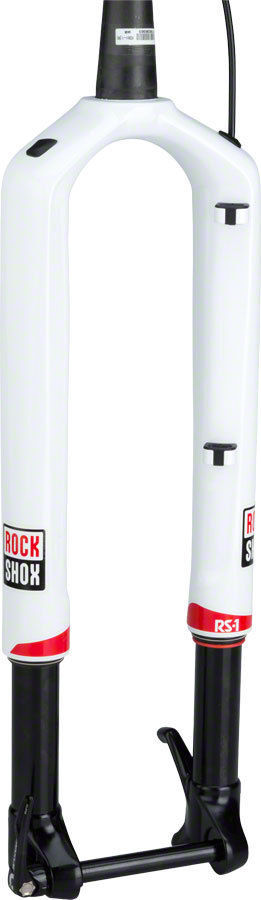 White Carbon Bicycle Forks