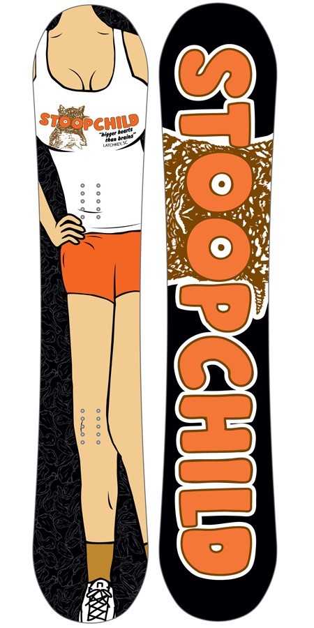STEPCHILD Latchkey 153 Snowboard Hooters Camber Freestyle All Mountain Board
