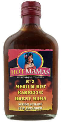 Hot Mamas No 2 Medium Hot Barbecue Sauce Horny Mama 200ml