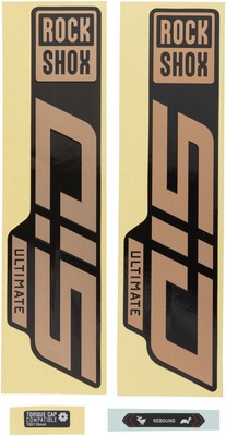 Fork Decal Kits - Rockshox Fork Decal Kit - SID Ultimate, 27.5''/29'', Matte