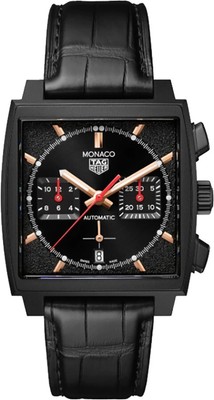 TAG Heuer New Monaco Black Titanium Mens Dark Lord Sports Watch CBL2180-FC6497